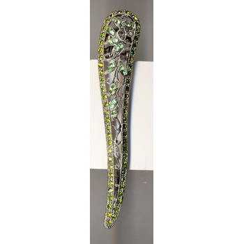 Austrian Crystal Condor Clip - Peridot