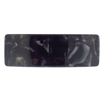 Laurent Olivier - Large Rectangle Barrette - Nacro Black (1)