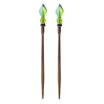 Mei Fa - Hairstyx - Leah - Long Brown Hairsticks - (Set of 2)