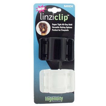 Linzi Clip - Midi - Black & Frosted White (set of 2)