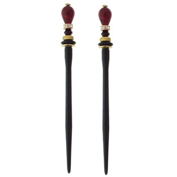 Mei Fa - Hairstyx - Lisbon - Short  Hairsticks - (Set of 2)