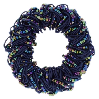 HB HairJewels - Twist Scrunchie - Navy Blue (1)