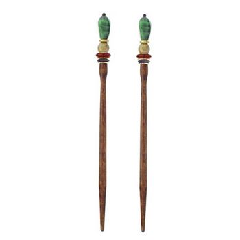 Mei Fa - Hairstyx - Loreto - Long Brown Hairsticks - (Set of 2)