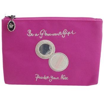 LuLu Guinness - Powder Your Nose Fuschia Top Zip Purse (1)