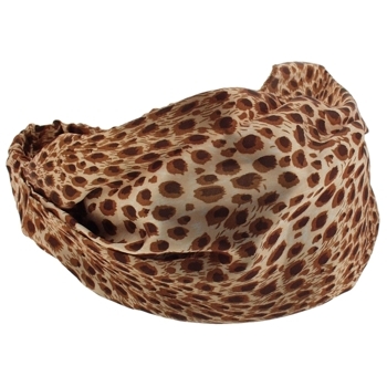 HB HairJewels - Lucy Collection - Soft Leopard Headscarf - Golden Brown