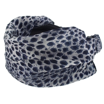 HB HairJewels - Lucy Collection - Soft Leopard Headscarf - Smokey Silver