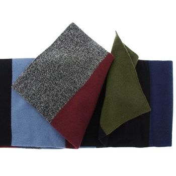 Karen Marie Men's Collection - Cashmere Classics - 100% Cashmere Bold Stripe Scarf - Multicolored