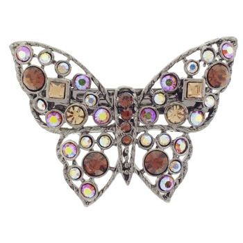 Medusa's Heirlooms - Crystal Geo Butterfly Barrette - Topaz (1)