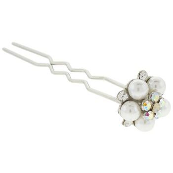 Medusa's Heirlooms - Pearl and Crystal Cluster Chignon Pin - Large (1)