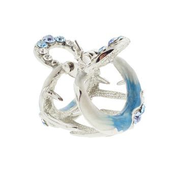 Medusa's Heirlooms - Crystal and Enamel O-Ring Claw - Topaz