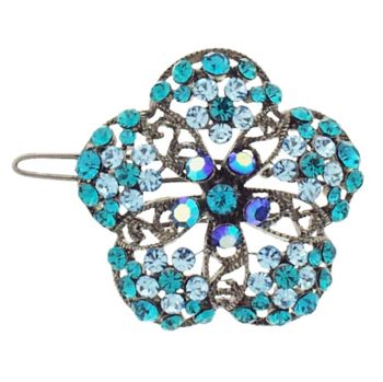 Medusa's Heirlooms - Floral Bunch Barrette - Aqua (1)