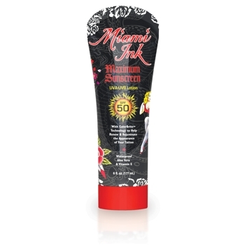Miami Ink - New Formula - Maximum Sunscreen Lotion SPF 50 w/Color Brite Technology