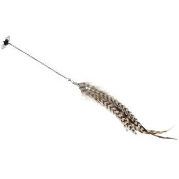 Michelle Roy - Couture Feather and Crystal Clip-In - Large - Brown Striped