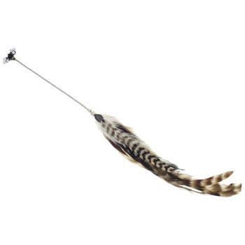 Michelle Roy - Couture Feather and Crystal Clip-In - Extra Large - Brown Black Striped