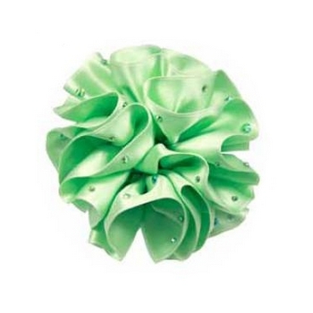 Tarina Tarantino - Oceanica - Swarovski Crystal Medium Ruched Ribbon Anywhere Hair Clip - Peridot