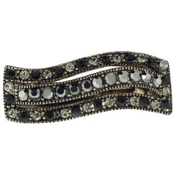 Karen Marie - Mini Rec Wave Barrette - Smoke (1)