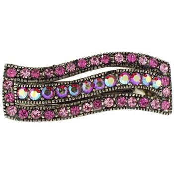 Karen Marie - Mini Rec Wave Barrette - Rose (1)
