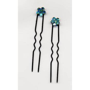 Mini Pin - Turquoise AB/Black