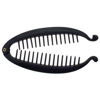 Camila - Banana Lock Comb - Medium - Black