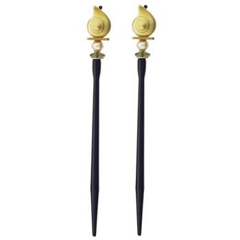 Mei Fa - Hairstyx - Nautilus - Long Hairsticks - (Set of 2)