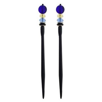 Mei Fa - Hairstyx - Noir - Short Hairsticks - (Set of 2)