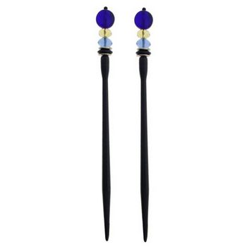 Mei Fa - Hairstyx - Noir - Long Hairsticks - (Set of 2)