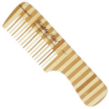 Olivia Garden - Healthy Hair - Bamboo Comb - Curved Handle Styling Comb