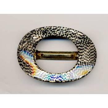 France Luxe - JackieO Cutout Barrette - Opera Silver