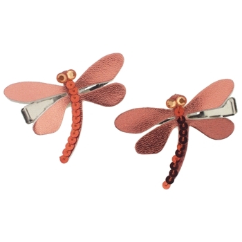 Karen Marie - Dragonfly Jaws - Metallic Pumpkin (Set of 2)