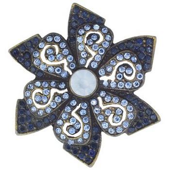 Pono - Star Shaped Brooch Pin (1) - Denim