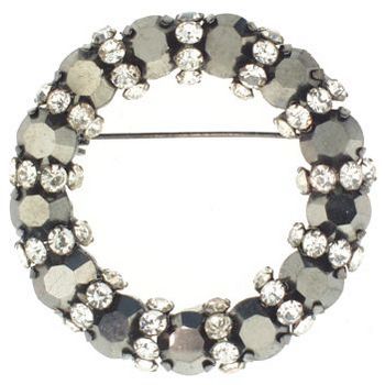 Karen Marie - Circular Brooch Pin (1) - Iron