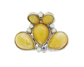 Karen Marie - Small Royal Ceramic Claw - Yellow (1)