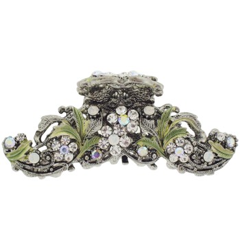 Karen Marie - Crystal Garden Claw - White