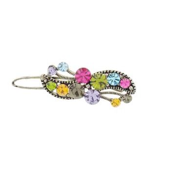 Karen Marie - Crystal Flower Mini Barrette - Multi (1)