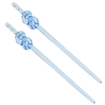 HB HairJewels - Hairsticks - Twisted Top - Blue