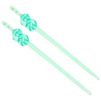 HB HairJewels - Hairsticks - Twisted Top - Green