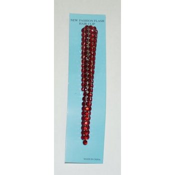 Ruby Red Rhinestone - One Clip