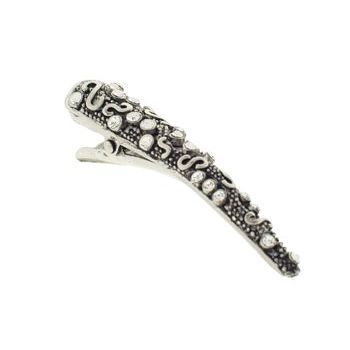 Karen Marie - Small Filigree Crystal Clip - Swirls (1)