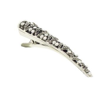Karen Marie - Small Filigree Crystal Clip - Zig Zag (1)