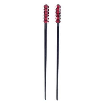 HB HairJewels - Candy Rock Hairsticks - Cherry Red (2)