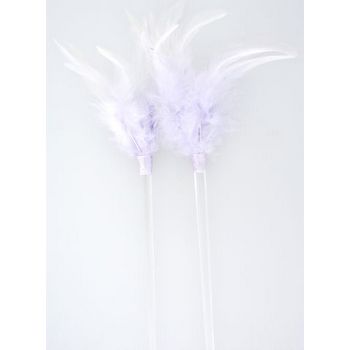 HB HairJewels - Feathered Hairsticks - Lavender - Set of 2