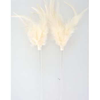 HB HairJewels - Feathered Hairsticks - Peach - Set of 2