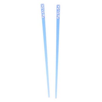 HB HairJewels - Silver Speckled Acrylic Hairsticks - Blueberry (2)