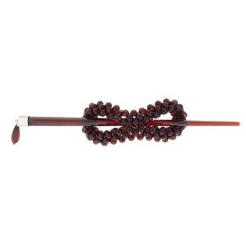 HB HairJewels - Beaded Slide - Tortoise Brown (1)