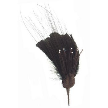 Angelica Accessories - Chandelle & flue feathers w/sprouts - Pin (1)