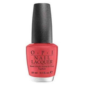 O.P.I. - Nail Lacquer - Paint My Moji-toes Red - South Beach Collection .5 fl oz (15ml)