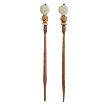 Mei Fa - Hairstyx - Panama - Long Brown Hairsticks - (Set of 2)