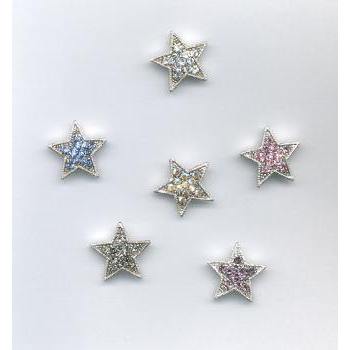 Jeweled Magnetic Pastel Stars