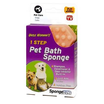 HairBoutique Beauty Bargains - 1 Step Pet Bath Sponge - Shampoo, Conditioner, and Odor Inhibitor in 1