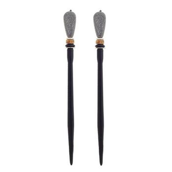 Mei Fa - Hairstyx - Pine - Short Hairsticks - (Set of 2)